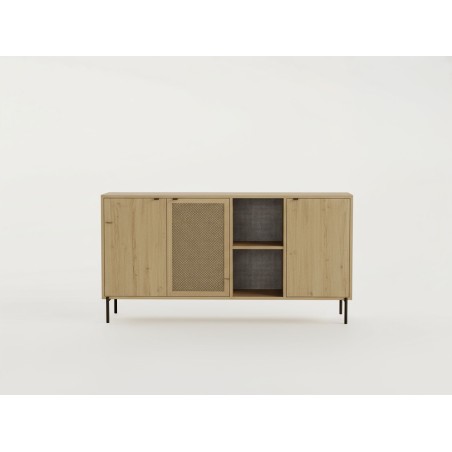 Buffet INTI – Chene Safir – 3 portes, 2 niches – 164 x 44 x 80 cm