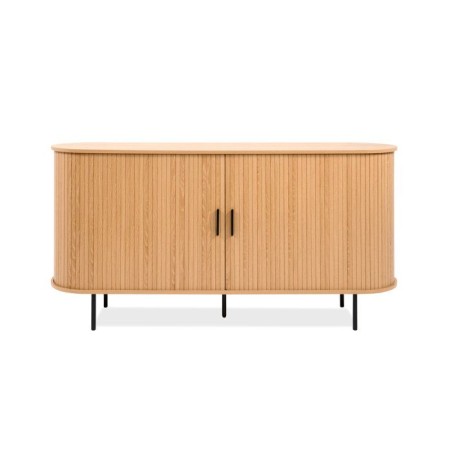 Buffet KAJSA - Chene & Noir - 2 portes - 160 x 40 x 80 cm