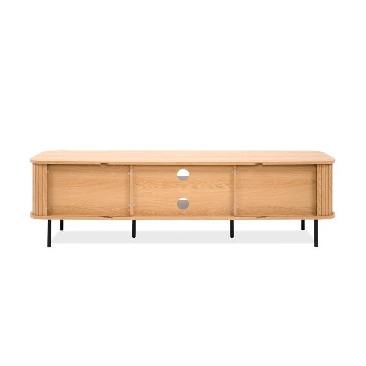 Meuble TV KAJSA - Chene & Noir - 160 x 40 x 45 cm Meuble TV KAJSA - Chene & Noir - 160 x 40 x 45 cm
