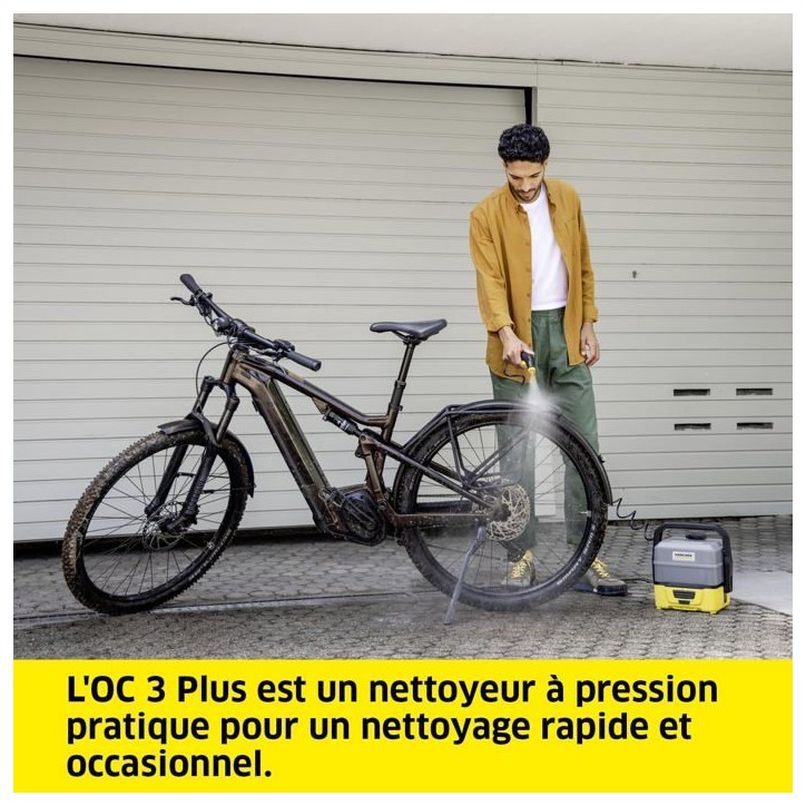Nettoyeur haute pression - KARCHER - OC 3 PLUS - Compact - Sur batterie - Nettoyage mobile Nettoyeur haute pression - KARCHER - OC 3 PLUS - Compact - Sur batterie - Nettoyage mobile