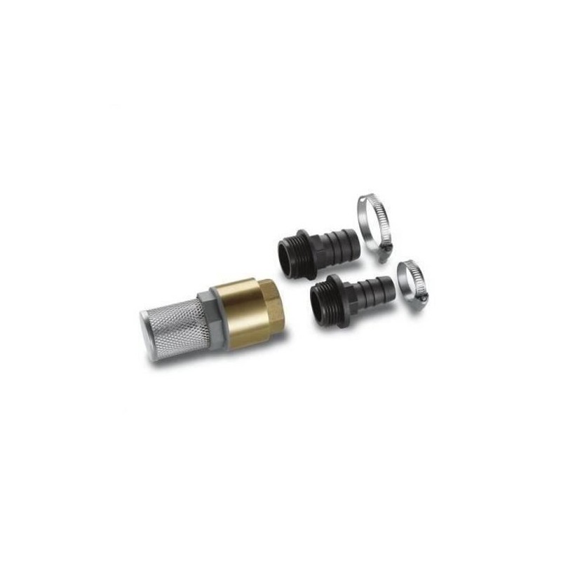 Kit complet d'aspiration KARCHER - Adaptateur 1/3/4 - Crépine inox av