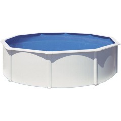GRE - Kit Piscine hors sol acier ronde blanche Ø480 x 122 cm (Livrée