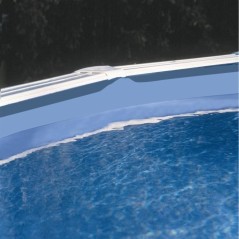 GRE - Kit Piscine hors sol acier ronde blanche - Ø370 x H122 cm (Livr