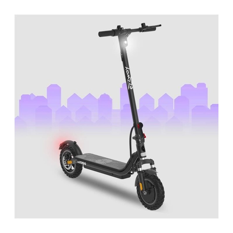 Trottinette électrique - EZWAY - EX100 - 450 W - Roues 10 - Autonomie Trottinette électrique - EZWAY - EX100 - 450 W - Roues 10 - Autonomie