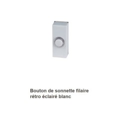 Bouton de sonnette - KYF - Filaire - Rétro éclairé
