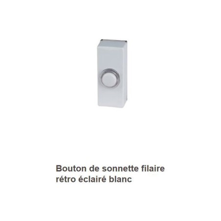 Bouton de sonnette - KYF - Filaire - Rétro éclairé