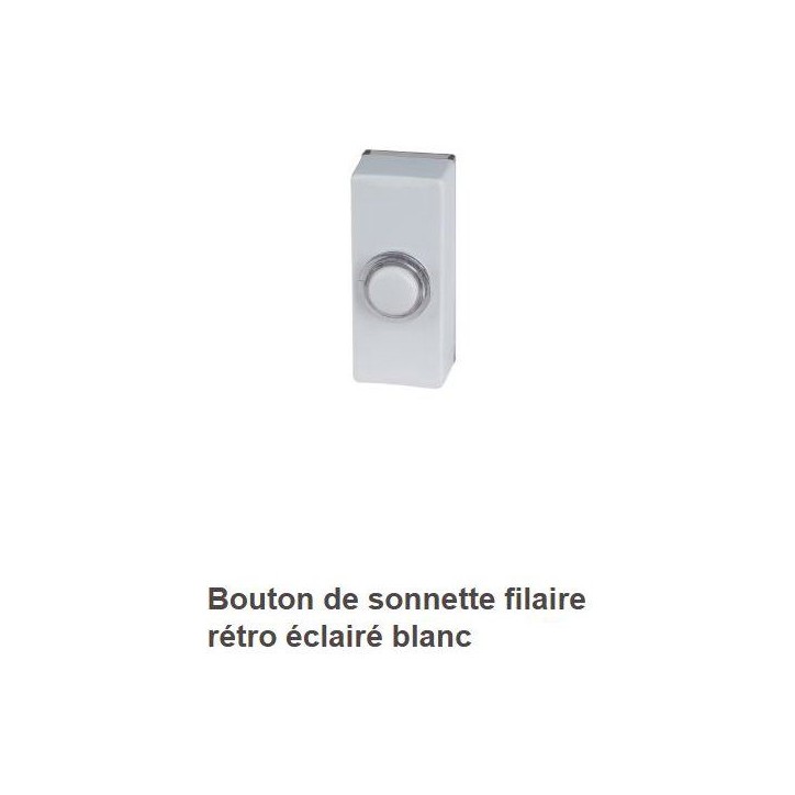 Bouton de sonnette - KYF - Filaire - Rétro éclairé