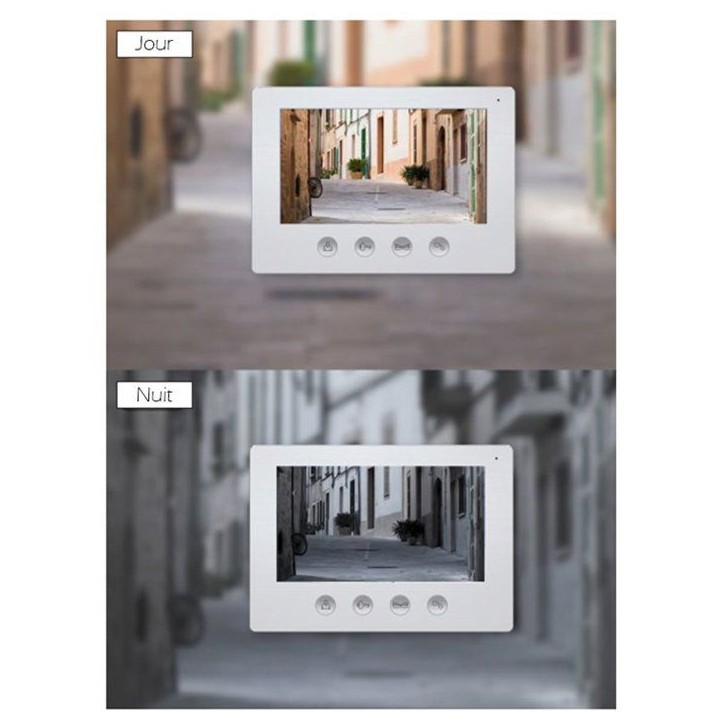 Portier Vidéo - KYF - Filaire - Connecté Wifi - Ecran tactile 7'' - 2 fils