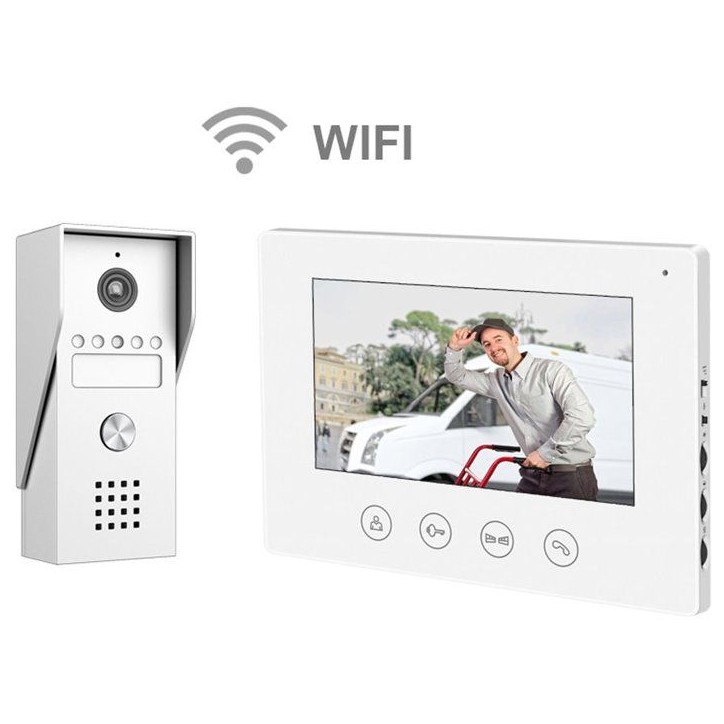 Portier Vidéo - KYF - Filaire - Connecté Wifi - Ecran tactile 7'' - 2 fils