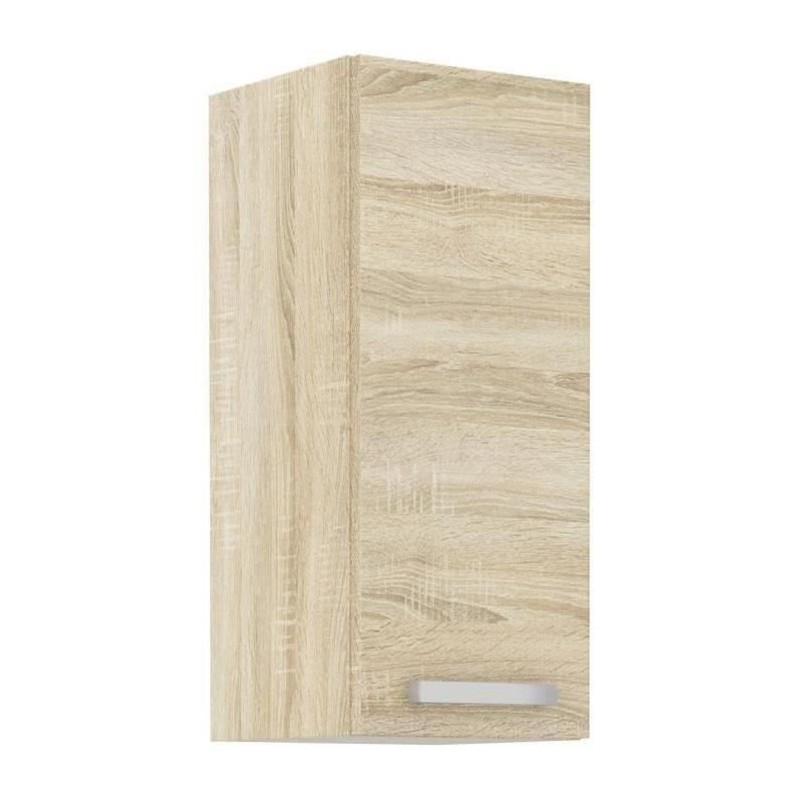 Meuble haut 1 porte battante - Décor chene sonoma - L 30 x P 31,6 x H