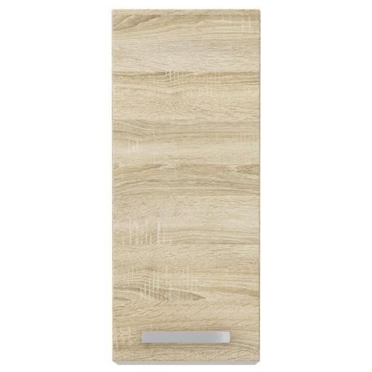 Meuble haut 1 porte battante - Décor chene sonoma - L 30 x P 31,6 x H 72 cm - LASSEN Meuble haut 1 porte battante - Décor chene sonoma - L 30 x P 31,6 x H 72 cm - LASSEN