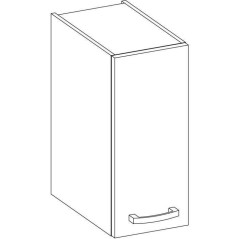 Meuble haut 1 porte battante - Décor chene sonoma - L 30 x P 31,6 x H