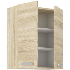 Meuble haut 2 portes battantes - Décor chene sonoma - L 60 cm x P 31,