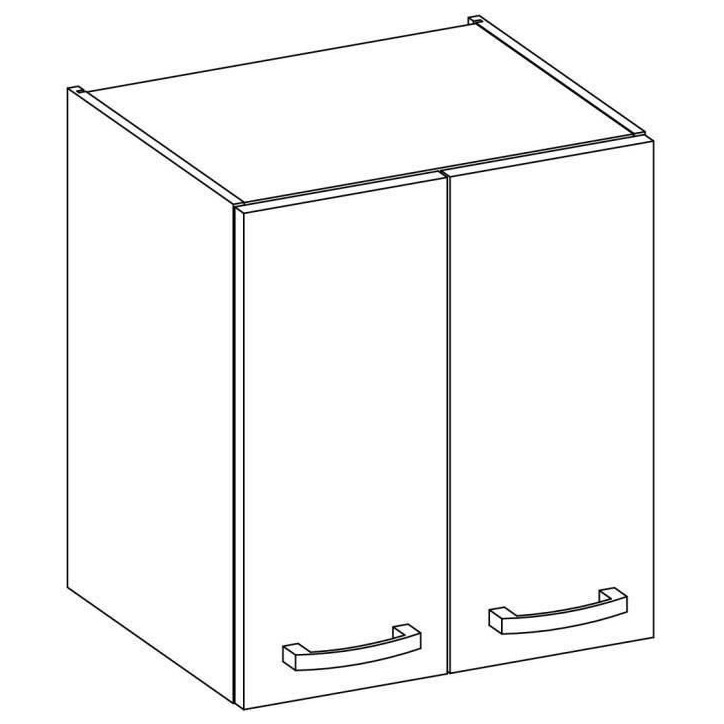 Meuble haut 2 portes battantes - Décor chene sonoma - L 60 cm x P 31,6 x H 72 cm - LASSEN Meuble haut 2 portes battantes - Décor chene sonoma - L 60 cm x P 31,6 x H 72 cm - LASSEN