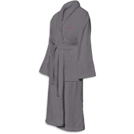 Peignoir - LE TEMPS D'UN BAIN - Taille S - 100% Coton 500g/m² - Doux, Absorbant, Unisexe - Gris foncé