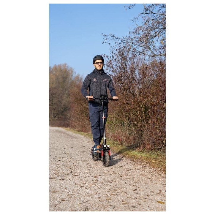 Trottinette électrique tout terrain pliable EBOOST GO - EZWAY - 10 - 48V - 800W - Auto 50KM Feu stop + clignotants