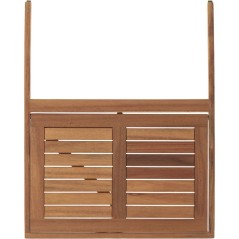 Table de balcon suspendue - LILOU - Bois d'acacia FSC - Pliable - 64 x