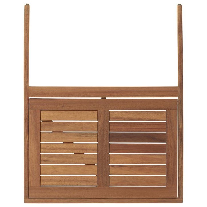 Table de balcon suspendue - LILOU - Bois d'acacia FSC - Pliable - 64 x 43 x 80 cm