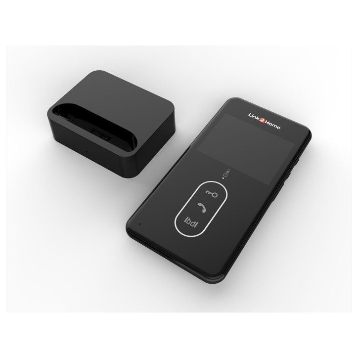 Portier vidéo sans fil nomade - LINK2HOME - Écran LCD 3'' - Transmission 150 m - Batteries rechargeables