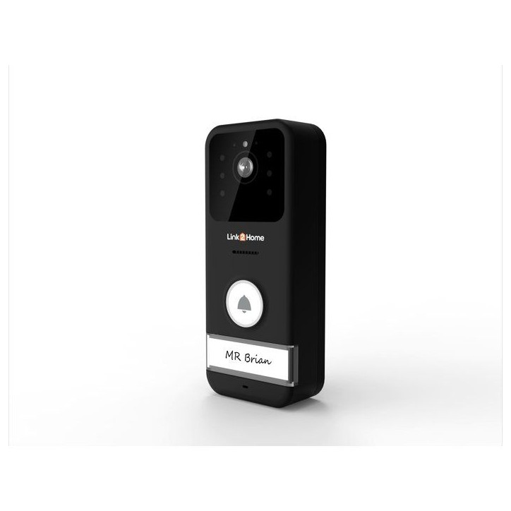 Portier vidéo sans fil nomade - LINK2HOME - Écran LCD 3'' - Transmission 150 m - Batteries rechargeables