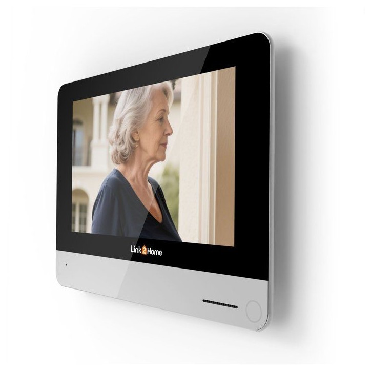 Portier vidéo WiFi avec écran - LINK2HOME - Écran tactile 7'' - Notification smartphone - Caméra 1080p grand angle 120° Portier vidéo WiFi avec écran - LINK2HOME - Écran tactile 7'' - Notification smartphone - Caméra 1080p grand angle 120°