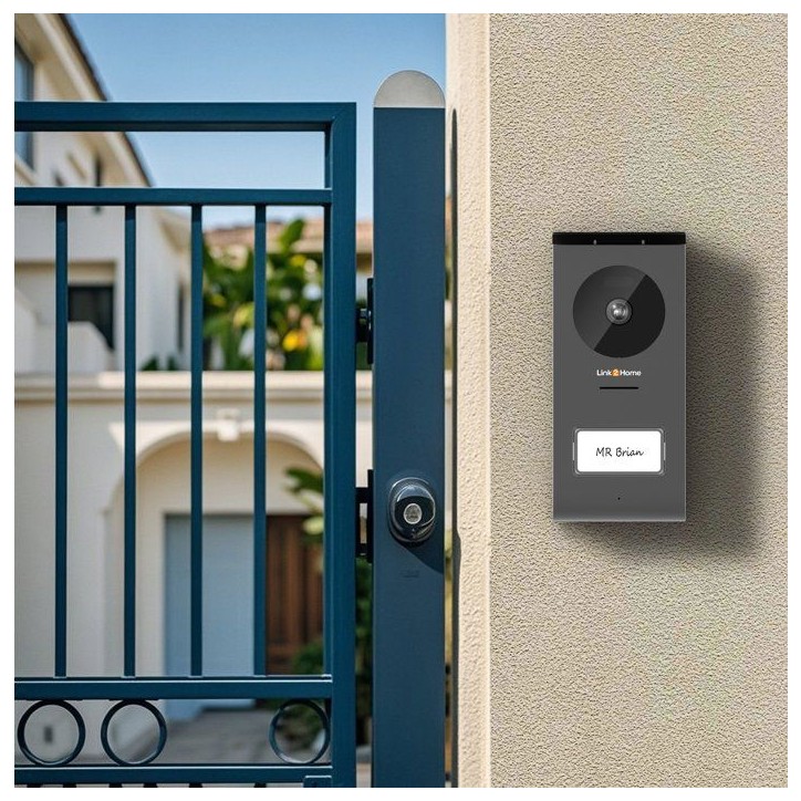 Portier vidéo WiFi avec écran - LINK2HOME - Écran tactile 7'' - Notification smartphone - Caméra 1080p grand angle 120° Portier vidéo WiFi avec écran - LINK2HOME - Écran tactile 7'' - Notification smartphone - Caméra 1080p grand angle 120°