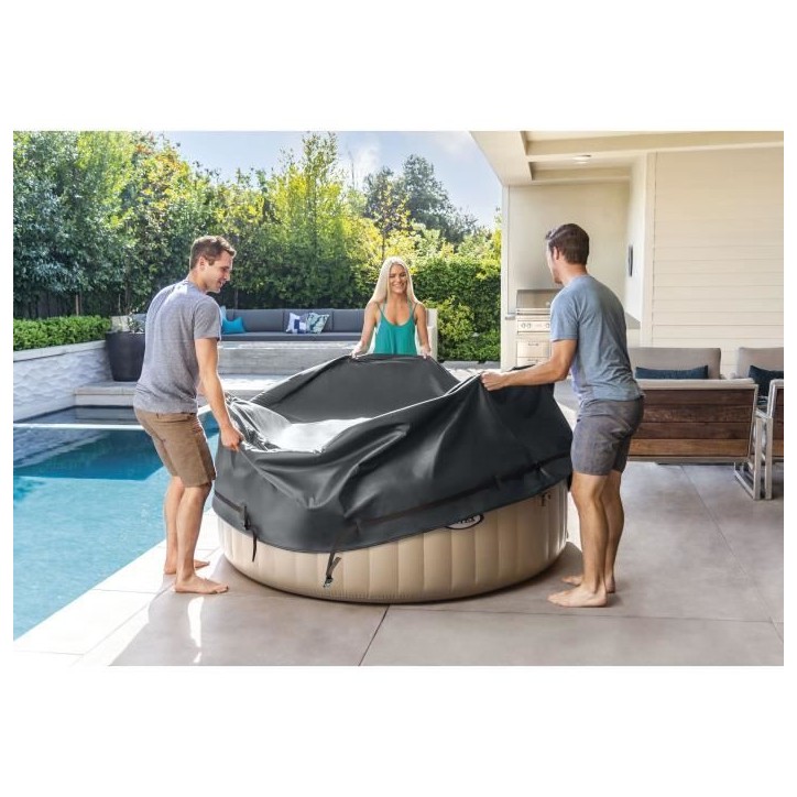 Couverture Thermique - INTEX - PureSpa Rond - 6 places - Evite la déperdition de chaleur