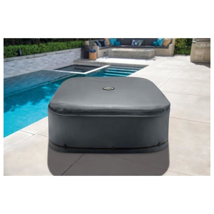 Couverture Thermique - INTEX - PureSpa Carré - 4 places - Evite la déperdition de chaleur Couverture Thermique - INTEX - PureSpa Carré - 4 places - Evite la déperdition de chaleur