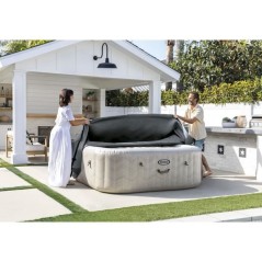 Couverture Thermique - INTEX - PureSpa Carré - 4 places - Evite la d