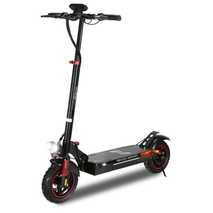 Trottinette électrique tout terrain pliable EBOOST INFINITY - EZWAY - 10 - 48V - 800W - Auto 90KM Feu stop + clignotants Trottinette électrique tout terrain pliable EBOOST INFINITY - EZWAY - 10 - 48V - 800W - Auto 90KM Feu stop + clignotants