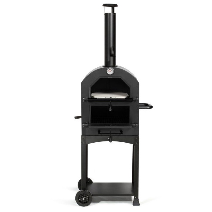 Four a pizza et tarte flambée - LIVOO - DOC331 - Compatible charbon et bois - Hauteur de cuisson 94 cm - Thermometre intégré Four a pizza et tarte flambée - LIVOO - DOC331 - Compatible charbon et bois - Hauteur de cuisson 94 cm - Thermometre intégré