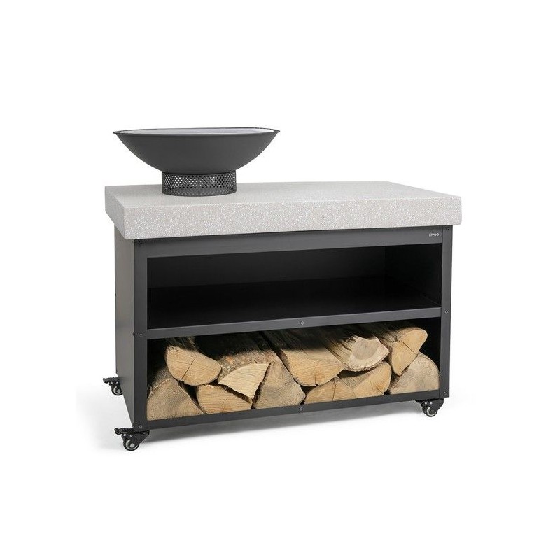 Brasero barbecue sur desserte - LIVOO - DOC329 - Surface de cuisson Ø