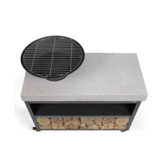 Brasero barbecue sur desserte - LIVOO - DOC329 - Surface de cuisson Ø