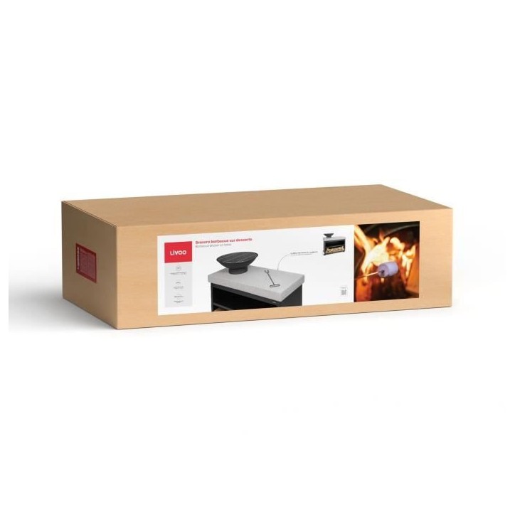 Brasero barbecue sur desserte - LIVOO - DOC329 - Surface de cuisson Ø41 cm Brasero barbecue sur desserte - LIVOO - DOC329 - Surface de cuisson Ø41 cm