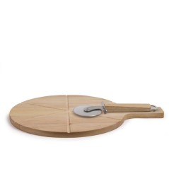 Set a pizza - LIVOO - MES138 - 40 x 30 x 1,5 cm - 1 roulette a pizza -