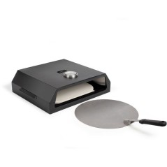 Four a pizza pour barbecue - LIVOO - GS149 - Acier inoxydable avec revetement peint - Thermometre intégré - Poignée de transp