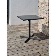 Guéridon de jardin - CITY GARDEN - Louise - 70 x 70 cm - Plateau plia