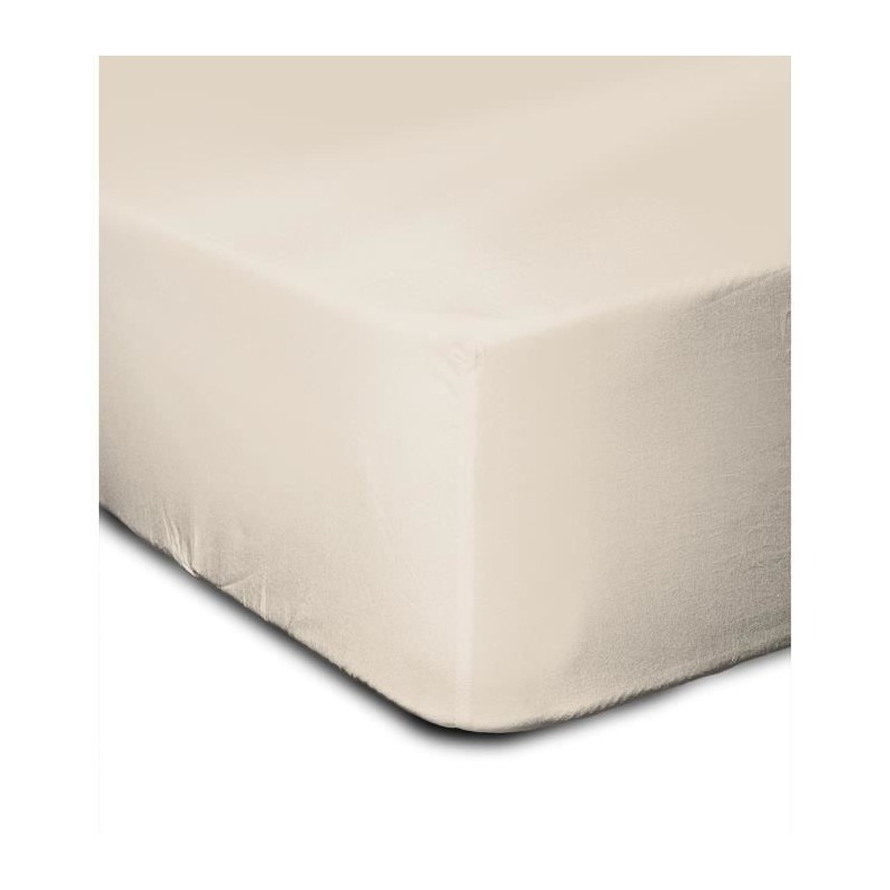 Drap housse - 100% coton - 180 x 200 + Bonnet 35 cm - LOVELY HOME