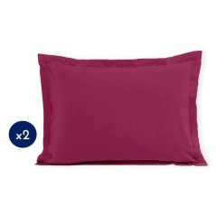 Lot de 2 taies d'oreiller - LOVELY HOME - LH71603 - 50 x 70 cm - Fuchs