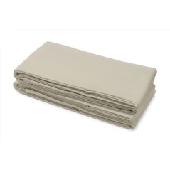 Drap plat - LOVELY HOME - 100% coton - 240 x 300 cm - Beige Clair