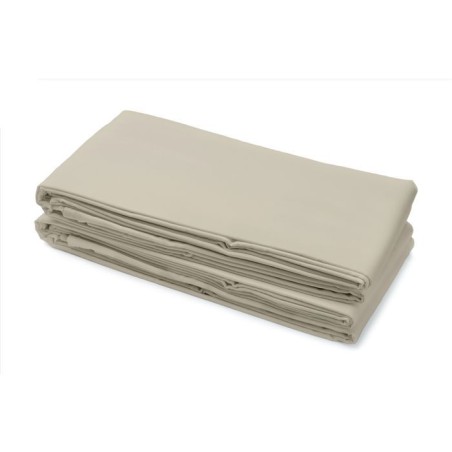 Drap plat - LOVELY HOME - 100% coton - 240 x 300 cm - Beige Clair