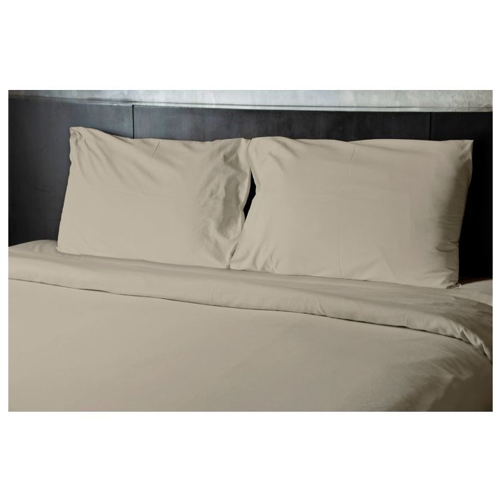 Drap plat - LOVELY HOME - 100% coton - 240 x 300 cm - Beige Clair Drap plat - LOVELY HOME - 100% coton - 240 x 300 cm - Beige Clair