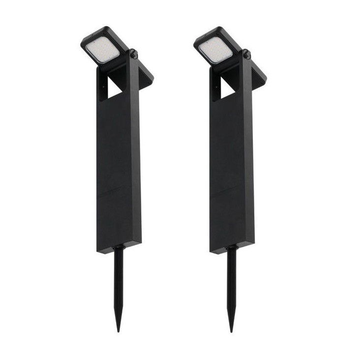 Lot 2 balises solaires - LUMISKY - BRITY - LED blanc chaud - Etanches - Eclairage allée jardin Lot 2 balises solaires - LUMISKY - BRITY - LED blanc chaud - Etanches - Eclairage allée jardin