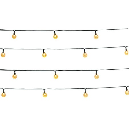 Guirlande lumineuse solaire extérieure - LUMISKY - FESTY WHITE - 20 g