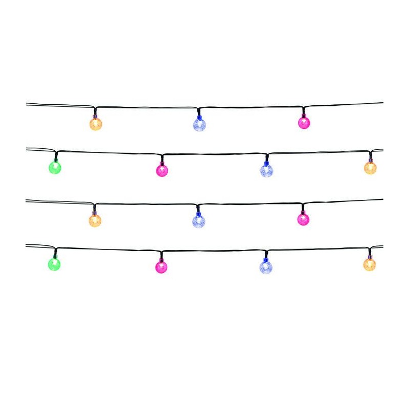 Guirlande lumineuse solaire extérieure - LUMISKY - FESTY COLOR - 20 g