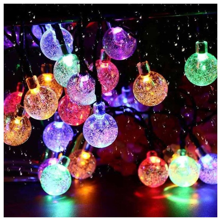 Guirlande lumineuse solaire extérieure - LUMISKY - FESTY COLOR - 20 globes LED - Multicolore - 5,8 m Guirlande lumineuse solaire extérieure - LUMISKY - FESTY COLOR - 20 globes LED - Multicolore - 5,8 m
