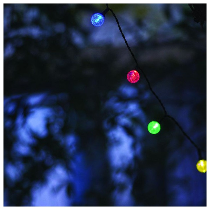 Guirlande lumineuse solaire extérieure - LUMISKY - FESTY COLOR - 20 globes LED - Multicolore - 5,8 m Guirlande lumineuse solaire extérieure - LUMISKY - FESTY COLOR - 20 globes LED - Multicolore - 5,8 m