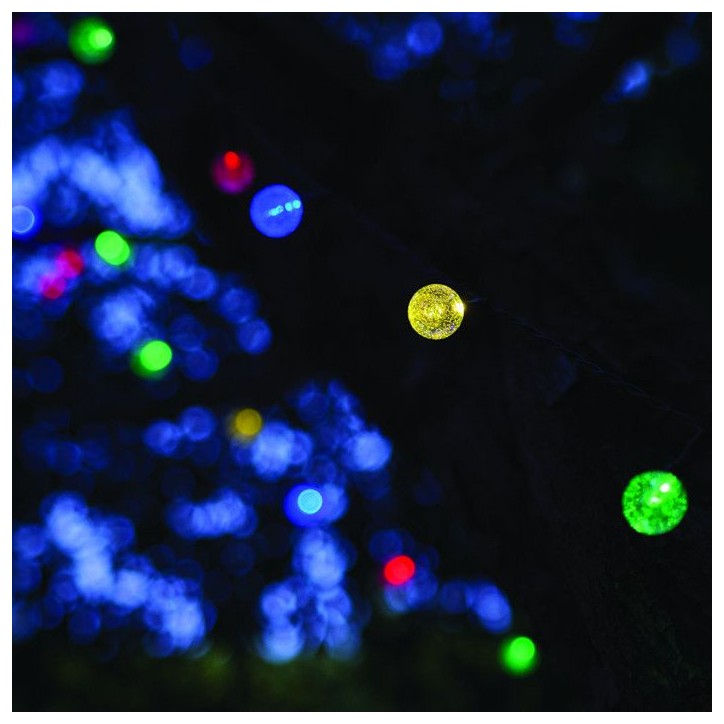 Guirlande lumineuse solaire extérieure - LUMISKY - FESTY COLOR - 20 globes LED - Multicolore - 5,8 m Guirlande lumineuse solaire extérieure - LUMISKY - FESTY COLOR - 20 globes LED - Multicolore - 5,8 m