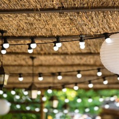 Guirlande lumineuse extérieure - LUMISKY - PARTY MILKY 10 - 10 globes