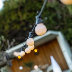 Guirlande lumineuse extérieure - LUMISKY - PARTY MILKY 10 - 10 globes